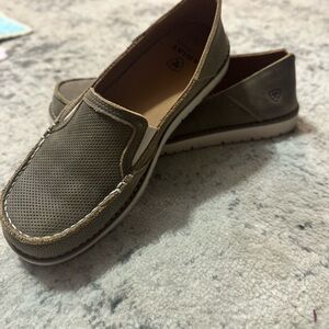 Ariat Brown Leather Slip-On Cruiser Loafers